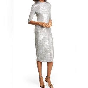 NWT! Alice and Olivia Delora Mock Neck Dress
